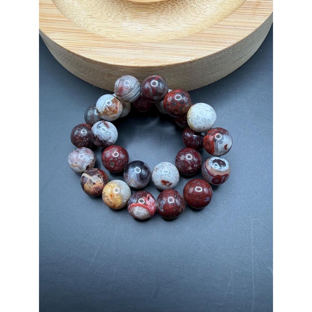 Crazy Lace Agate 8mm Bracelet